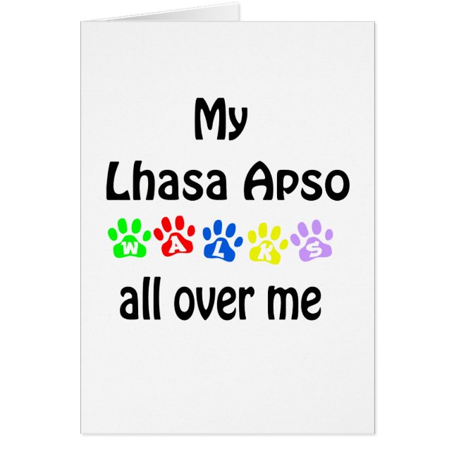 Diseño de las caminatas de los Apso de Lhasa (Frente)
