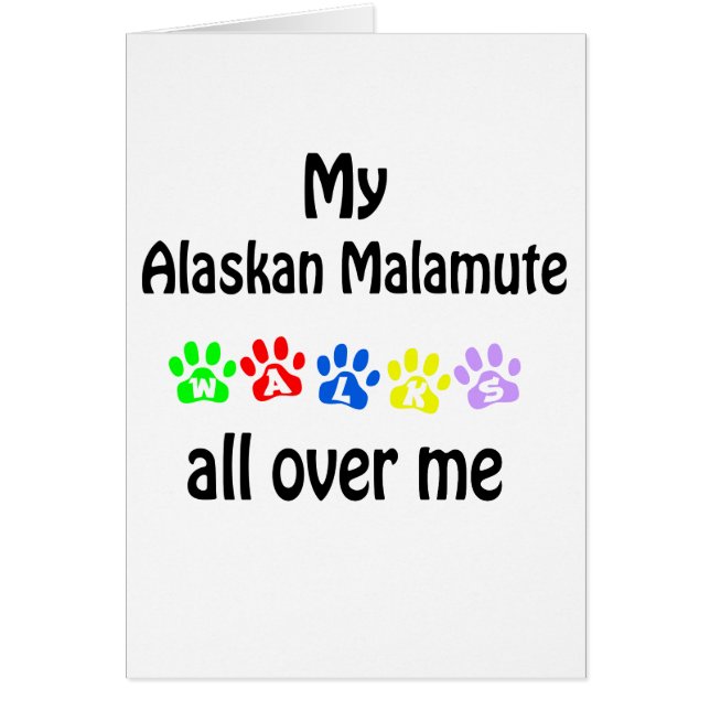 Diseño de las caminatas de Malamute en Alaskan (Frente)