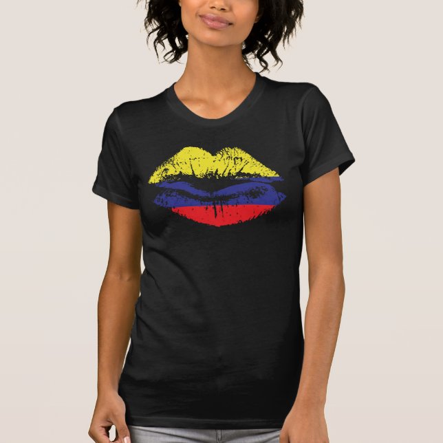 Diseño de las camisetas sin mangas de los labios (Anverso)