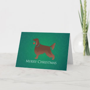Diseño de las Felices Navidad del perro de Irish