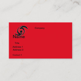 DISEÑO de las tarjetas de VISITA HURICANE