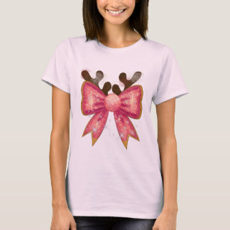 diseño de lazo lindo camiseta para niñas