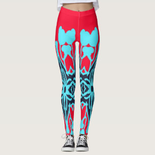 Diseño de leggings con patrón de tela atractivo y 