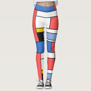 Diseño de leggings estilo arte moderno Mondrian