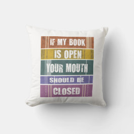 Diseño de libros lanzar almohada