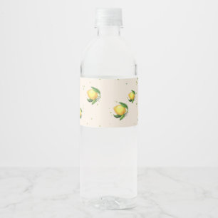 diseño de limón Etiquetas de agua