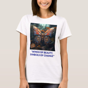 Diseño de logotipo para camisetas con mariposa