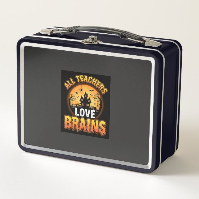 Diseño de luna de terror cerebros de zombi de prof (Anverso)