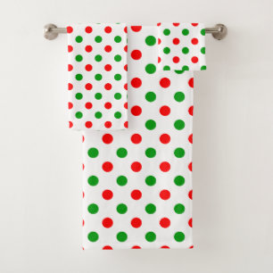 Diseño de lunares blancos rojos y verdes