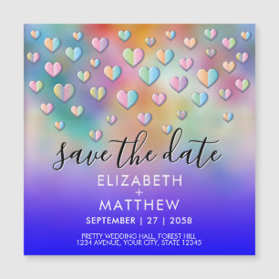 Diseño de lunares de corazón colorido