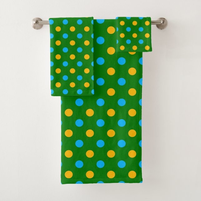 Diseño de lunares verde amarillo negro (In situ)