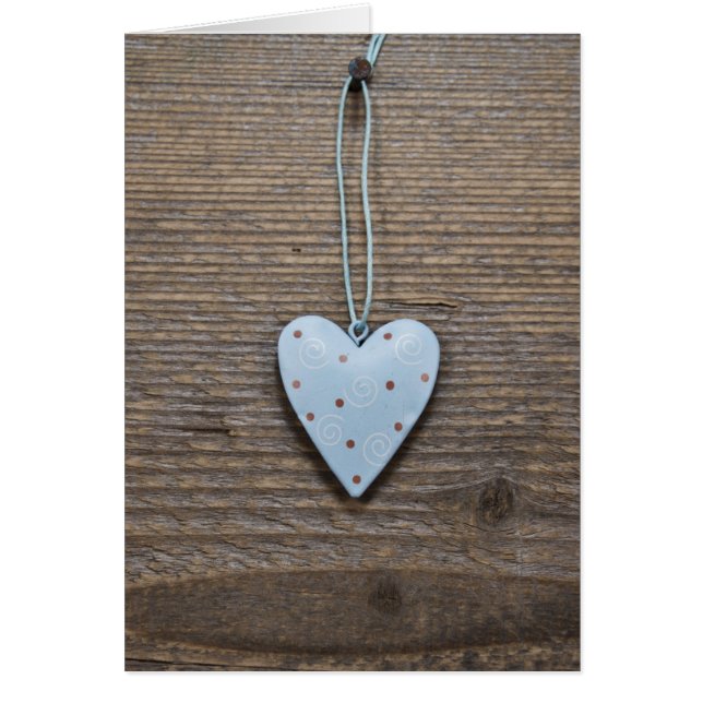 Diseño de madera de corazones de estaño SHABBYCHIC (Frente)