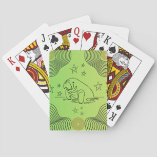 Diseño de Manatee en las cartas de juego
