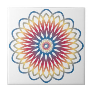 diseño de mandala de arte de azulejo decorativo