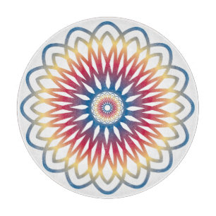 diseño de mandala de arte de tabla de cortar