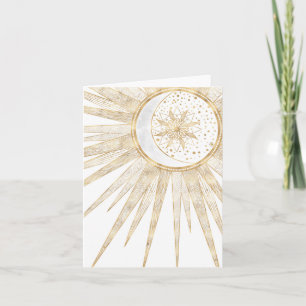 Diseño de Mandala de Sol Luna con Doodles de Oro E