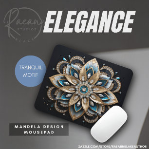 Diseño de Mandala Elegante Alfombrilla de Ratón