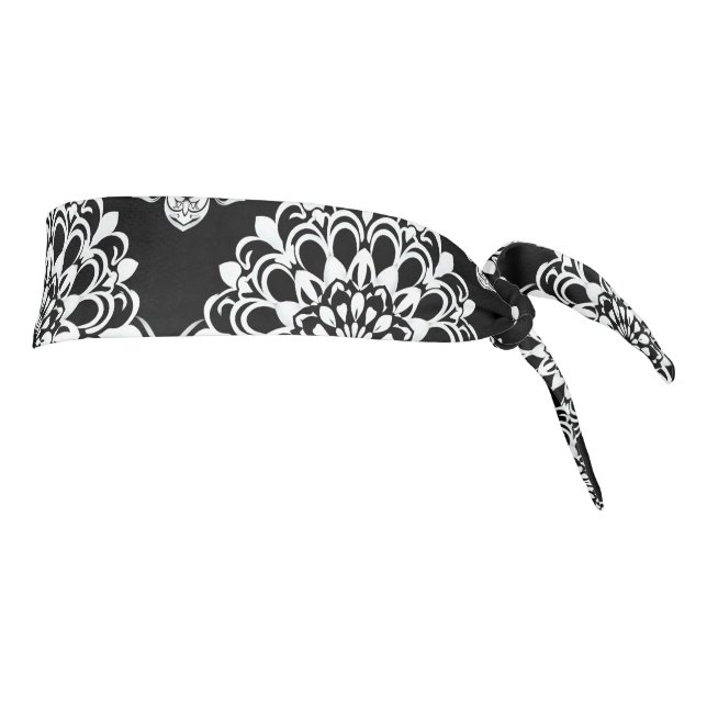 Diseño de Mandala en Blanco y Negro (Girar 90)