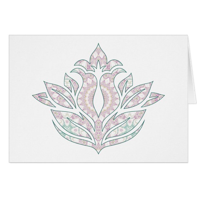 Diseño de Mandala para Flores Pastel (Anverso (Horizontal))