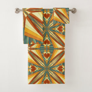 Diseño de manta india de rayos de sol dorados del 