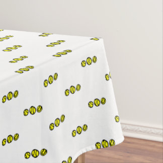 Diseño de manteles amarillos de papel de bola de t