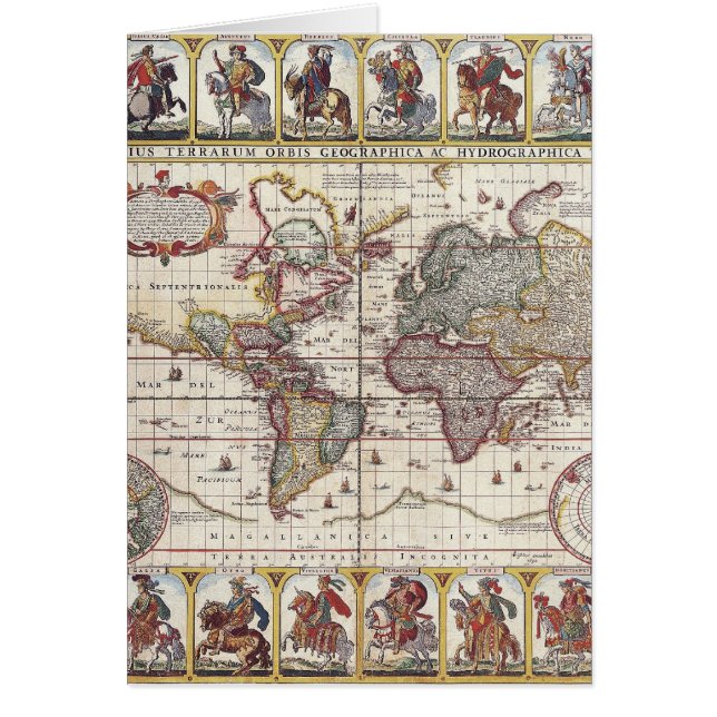 Diseño de mapas de antiguos viejos tiempos de époc (Frente)