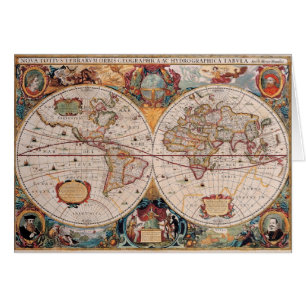 Diseño de mapas de antiguos viejos tiempos de époc