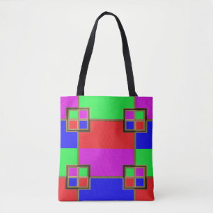 Diseño de marcos multicolor para la bolsa de tocad