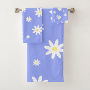 Diseño de margarita azul pastel y blanco muy cuid