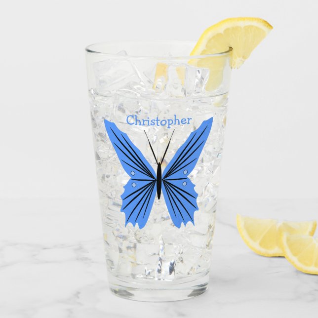 Diseño de mariposa azul (Reverso (hielo))