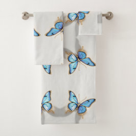 Diseño de mariposa azul de lujo