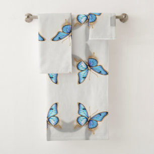 Diseño de mariposa azul de lujo