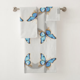 Diseño de mariposa azul de lujo