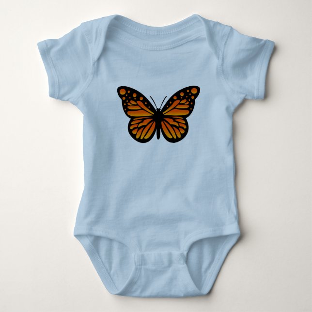 Diseño de Mariposa Monarca - Bodysuit de Jersey pa (Anverso)
