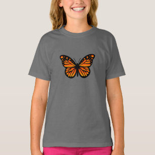 Diseño de Mariposa Monarca - Camiseta Básica para