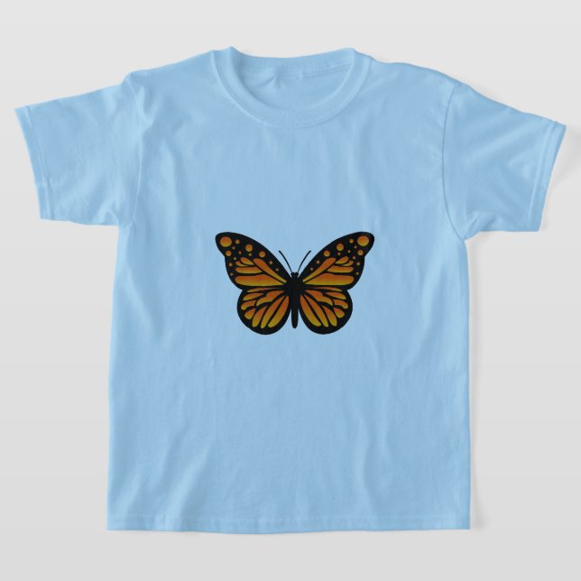 Diseño de mariposa monarca - Camiseta básica para  (Distribución)