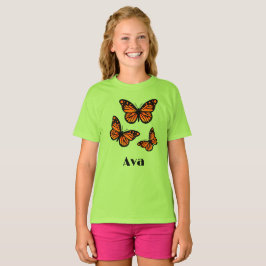 Diseño de mariposa monarca - Camiseta básica para 