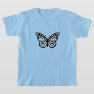 Diseño de mariposa monarca - Camiseta básica para 