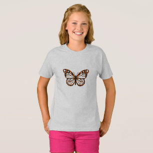 Diseño de mariposa monarca - Camiseta básica para 