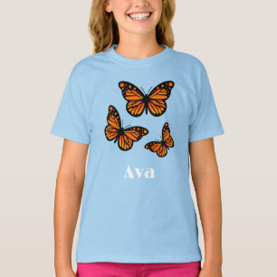 Diseño de mariposa monarca - Camiseta básica para