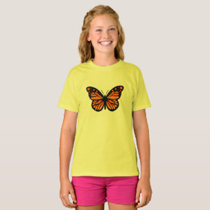 Diseño de mariposa monarca - Camiseta básica para 