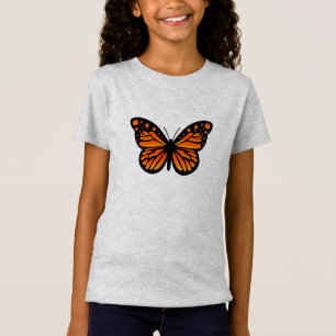 Diseño de Mariposa Monarca - Camiseta de Jersey Fi