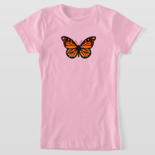 Diseño de Mariposa Monarca - Camiseta de Jersey Fi