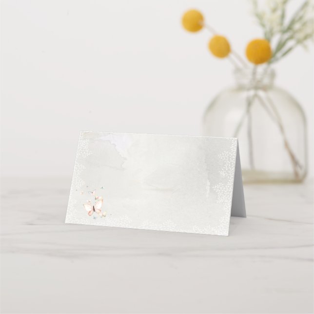 Diseño de mariposas Pastel, tarjetas de plaza (Anverso)