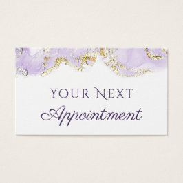 diseño de mármol de lavanda Tarjeta de cita