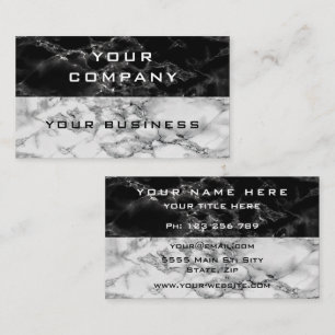 Diseño de mármol de tarjetas de visita Personaliza