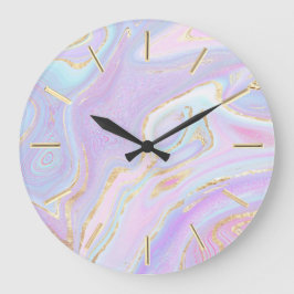 diseño de mármol fluido reloj grande