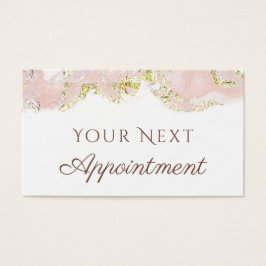 diseño de mármol rosa Tarjeta de cita