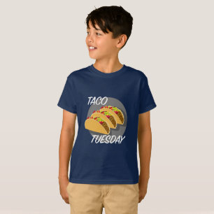 Diseño de Martes de Taco - Camiseta básica para ni
