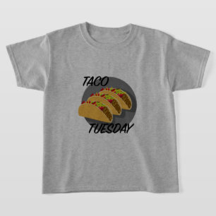 Diseño de Martes de Taco - Playera Básica para Niñ